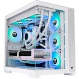 Thermaltake  boîtier midi tower Blanc | 2x USB-A | 1x USB-C | RGB | Window