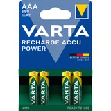 Varta Ready2Use HR03 4pcs Batterie rechargeable AAA Hybrides nickel-métal (NiMH) Batterie rechargeable, AAA, Hybrides nickel-métal (NiMH), 4 pièce(s), 550 mAh