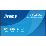 iiyama LH5064UHS-B1AG, Affichage public Noir (Mat)