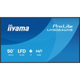 iiyama LH5064UHS-B1AG Écran d'affichage dynamique Écran plat de signalisation numérique 127 cm (50") Wifi 500 cd/m² 4K Ultra HD Noir Intégré dans le processeur Android 24/7, Affichage public Noir (Mat), Écran plat de signalisation numérique, 127 cm (50"), 3840 x 2160 pixels, Wifi, 24/7