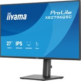 iiyama ProLite XB2796QSC-B1 27" Moniteur Noir (Mat), 1x HDMI, 2x USB-C, 1x USB-A, 68,6 cm (27"), 2560 x 1440 pixels, Quad HD, LED, 4 ms, Noir