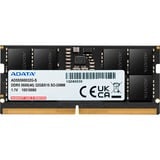 ADATA AD5S560032G-S module de mémoire 32 Go 1 x 32 Go DDR5 262-pin SO-DIMM ECC, Mémoire vive Noir, 32 Go, 1 x 32 Go, DDR5, 5600 MHz, 262-pin SO-DIMM