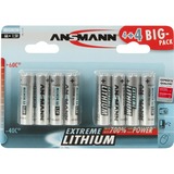 Ansmann 4+4 Lithium AA Batterie à usage unique Argent, Batterie à usage unique, AA, Lithium, 1,5 V, 8 pièce(s), Argent