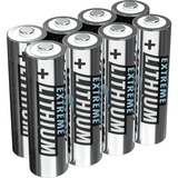 Ansmann 4+4 Lithium AA Batterie à usage unique Argent, Batterie à usage unique, AA, Lithium, 1,5 V, 8 pièce(s), Argent