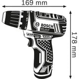 Bosch GSR 10,8-2-LI Professional 950 g Noir, Bleu, Perceuse/visseuse Bleu/Noir, 8-2-LI Professional, Perceuse à poignée pistolet, Noir, Bleu, 1 cm, 1,9 cm, 1 cm, 1 mm