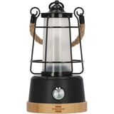 Brennenstuhl Lampe de camping rechargeable CAL 1 AC, Lumière LED Noir/bois