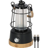 Brennenstuhl Lampe de camping rechargeable CAL 1 AC, Lumière LED Noir/bois