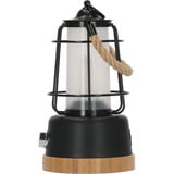Brennenstuhl Lampe de camping rechargeable CAL 1 AC, Lumière LED Noir/bois