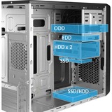 Chieftec UB-03B-350GPB boîtier mini tower Noir | 2x USB-A | 1x USB-C