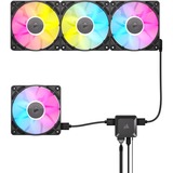 Corsair iCUE RX120 RGB Single, Ventilateur de boîtier Noir, 4 broches PWM