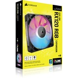 Corsair iCUE RX120 RGB Single, Ventilateur de boîtier Noir, 4 broches PWM