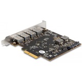 DeLOCK Carte PCI Express x4 vers 1 x USB Type-C + 4 x USB Type-A, Carte d'interface 