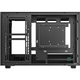 DeepCool CH260 WOOD WH boîtier mini tower Noir/bois | 2x USB-A | 1x USB-C | Verre trempé