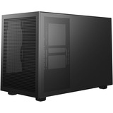 DeepCool CH260 WOOD WH boîtier mini tower Noir/bois | 2x USB-A | 1x USB-C | Verre trempé