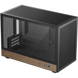 DeepCool CH260 WOOD boîtier mini tower Noir/bois | 2x USB-A | 1x USB-C | Verre Trempé