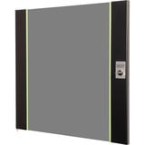 Digitus Porte avant en verre pour armoire murale 19" 12U série Unique, Panneau avant Noir