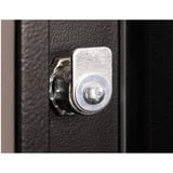 Digitus Porte avant en verre pour armoire murale 19" 12U série Unique, Panneau avant Noir
