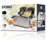 Domo DO560FR, Friteuse Acier inoxydable/Noir