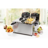 Domo DO560FR, Friteuse Acier inoxydable/Noir