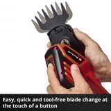 EINHELL GE-CG 18/100 cisaille sans fil 8 mm 18 V Lithium-Ion (Li-Ion) Noir, Rouge, Cisailles à gazon Rouge/Noir, 8 mm, 20 cm, 10 cm, Noir, Rouge, Lithium-Ion (Li-Ion), 18 V