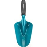 GARDENA Grand transplantoir, Truelle Turquoise/Noir, Garden trowel, Duroplast, Acier, Noir, Bleu, Ergonomique, Poignée antidérapante, 12 cm