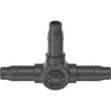 GARDENA Pièce en T 4,6 mm (3/16"), Connexion Gris foncé