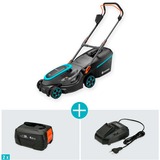 GARDENA Tondeuse Accu PowerMax 37/36V P4A Set, Tondeuse à gazon Noir/gris