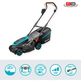 GARDENA Tondeuse Accu PowerMax 37/36V P4A Set, Tondeuse à gazon Noir/gris