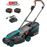 GARDENA Tondeuse Accu PowerMax 37/36V P4A Set, Tondeuse à gazon Noir/gris