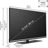 JVC  32" TV QLED Noir