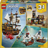LEGO Creator 3-en-1 Bateau pirate légendaire, Jouets de construction 