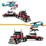 LEGO Creator 3-en-1 - Le camion remorque avec hélicoptère, Jouets de construction 31146