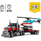 LEGO Creator 3-en-1 - Le camion remorque avec hélicoptère, Jouets de construction 31146