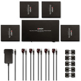 Lindy Extendeur Splitter HDMI 4K60 4 Ports, Repartiteur HDMI Noir
