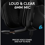 Logitech G635 7.1 Surround Sound LIGHTSYNC, Casque gaming Noir, PC, PlayStation 4 / 5, Xbox One (Series X|S), Nintendo Switch, Mobile