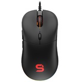 SPC Gear GEM Plus souris Droitier USB Type-A Optique 19000 DPI, Souris gaming Noir, Droitier, Optique, USB Type-A, 19000 DPI, Noir