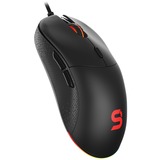 SPC Gear GEM Plus souris Droitier USB Type-A Optique 19000 DPI, Souris gaming Noir, Droitier, Optique, USB Type-A, 19000 DPI, Noir