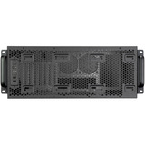 SilverStone RM4A 4U Rackmount, boîtier de serveur en rack Noir | 2x USB-A | 1x USB-C