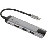 Verbatim 49141 station d'accueil USB 3.2 Gen 1 (3.1 Gen 1) Type-C Noir, Argent, Hub USB Argent/Noir, USB 3.2 Gen 1 (3.1 Gen 1) Type-C, Noir, Argent, USB 3.2 Gen 1 (3.1 Gen 1) Type-C, Métal, 3 A, 5 - 40 °C