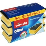 Vileda Glitzi plus Topfreiniger, avec antibactérien, Éponge Jaune