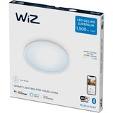 WiZ Plafonnier Superslim 16 W, Lumière LED Blanc, Éclairage de plafond intelligent, Blanc, Wi-Fi/Bluetooth, LED, Ampoule(s) non remplaçable(s), 2700 K