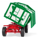 Wiking Kröger Remorque basculante trois côtés à deux essieux HKD 302, Modèle réduit de voiture Blanc