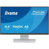 iiyama ProLite T2252MSC-W2AG 21.5" Moniteur tactile Blanc (mat), 1x DisplayPort, 1x HDMI, 2x USB-A, 54,6 cm (21.5"), 1920 x 1080 pixels, Full HD, LCD, 5 ms, Blanc