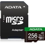 ADATA Speed Plus 256 Go MicroSDXC Classe 10, Carte mémoire 256 Go, MicroSDXC, Classe 10, 180 Mo/s, 160 Mo/s, Class 3 (U3)