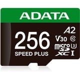ADATA Speed Plus 256 Go MicroSDXC Classe 10, Carte mémoire 256 Go, MicroSDXC, Classe 10, 180 Mo/s, 160 Mo/s, Class 3 (U3)