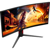 AOC G4 CU34G4 écran plat de PC 86,4 cm (34") 3440 x 1440 pixels Wide Quad HD LED Noir, Rouge Moniteur UltraWide gaming incurvé Noir (Mat), 1x DisplayPort, 2x HDMI, 180 Hz, 86,4 cm (34"), 3440 x 1440 pixels, Wide Quad HD, LED, 1 ms, Noir, Rouge