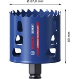 Bosch Scie-cloche multi-matériaux PC Plus EXPERT, Ø 67mm, Scie à trou 