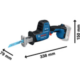 Bosch Scie sabre sans fil GSA 18V-24 Professional solo, 18 volts Bleu/Noir