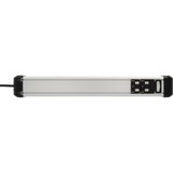 Brennenstuhl Multiprise Premium-Protect-Line 6 prises Noir/en aluminium