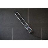 Brennenstuhl Multiprise Premium-Protect-Line 6 prises Noir/en aluminium